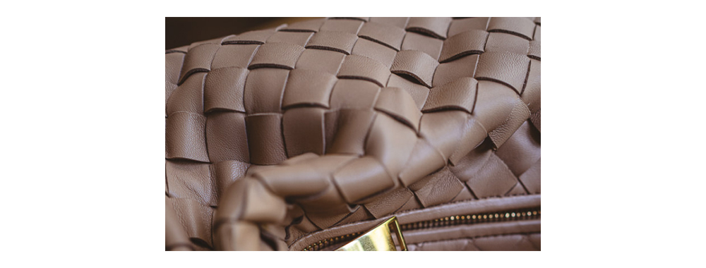 Smooth edged BV leather weaving