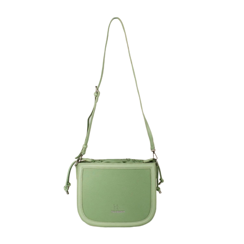 Sage Green PU Saddle Crossbody Bag