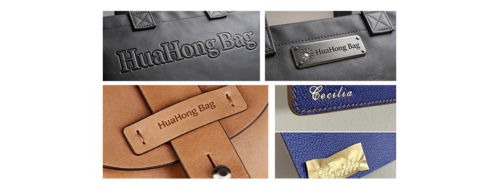 Leather bag logo craftsmanship