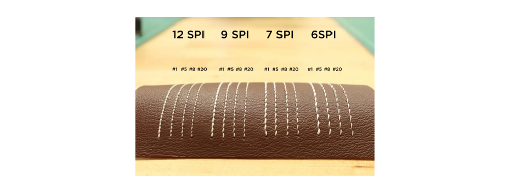 Leather stitching process