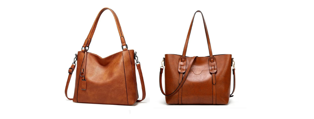 Split leather bag